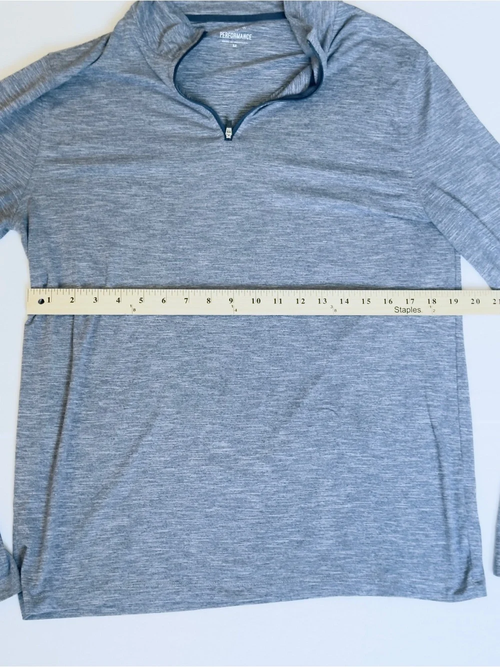 J.Crew Performance Quarter Zip Pullover Medium Gray Athletic Golf